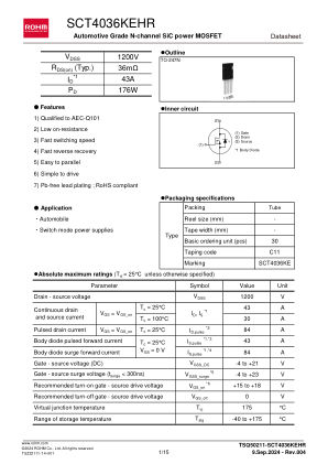 SCT4036KEHR 数据手册首页