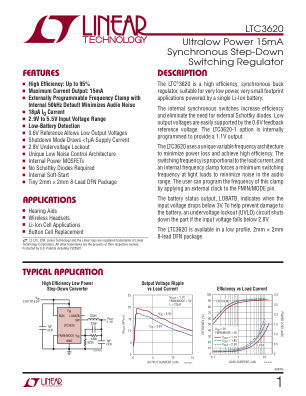 3620FA datasheet cover page