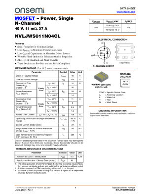 NVLJWS011N04CL 数据手册首页