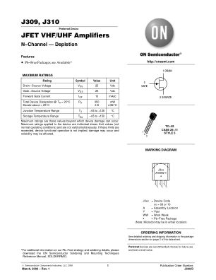 J309 数据手册首页