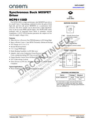 NCP81158D datasheet cover page