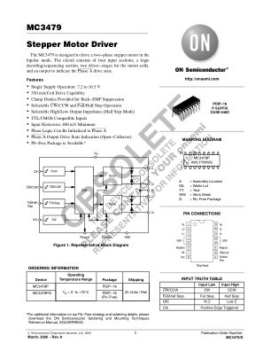 MC3479 数据手册首页