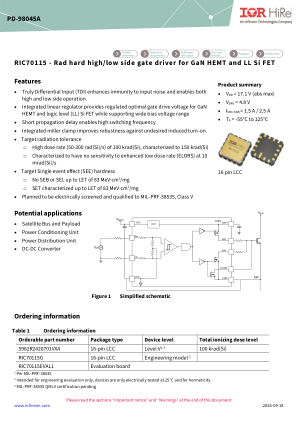 RIC70115 数据手册首页