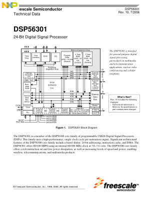 DSP56301 数据手册首页