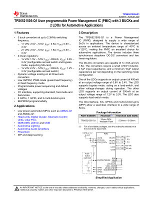 TPS6521505-Q1 datasheet cover page