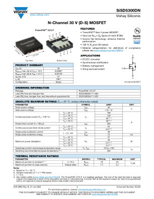 SISD5300DN 数据手册首页