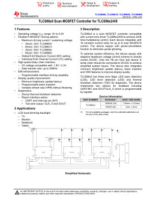 TLC69660 datasheet cover page