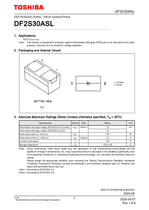 DF2S30ASL 数据手册首页