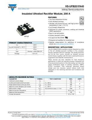 VS-UFB201FA40 数据手册首页