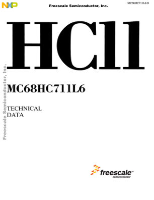 MC68HC711L6 数据手册首页
