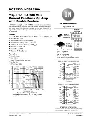 NCS2530 datasheet cover page