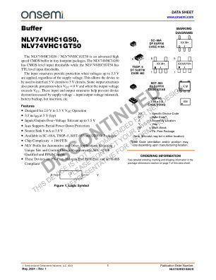 NLV74VHC1G50 datasheet cover page