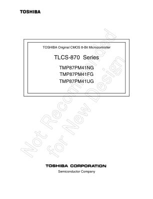 TMP87PM41NG datasheet cover page