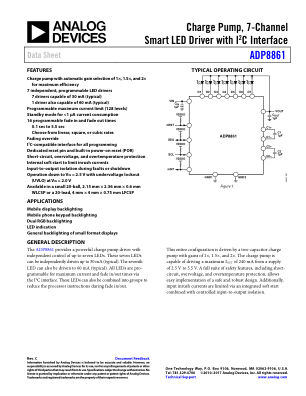 ADP8861 数据手册首页