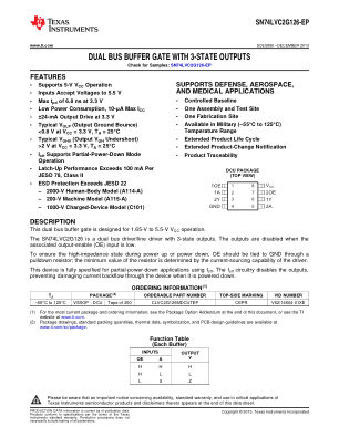 SN74LVC2G126-EP datasheet cover page