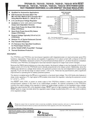 TPS752-Q1 数据手册首页