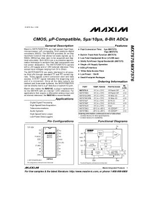 MX7575-MX7576 datasheet cover page