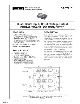 DAC7715 数据手册首页