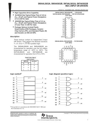 SN74AS832B 数据手册首页