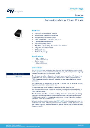 STEF512GR datasheet cover page