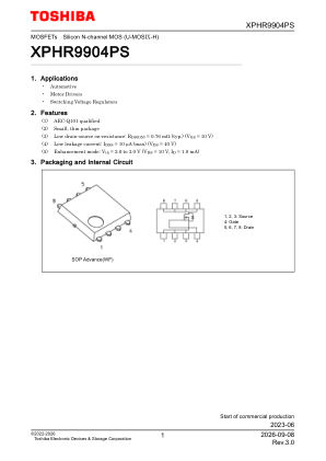 XPHR9904PS datasheet cover page