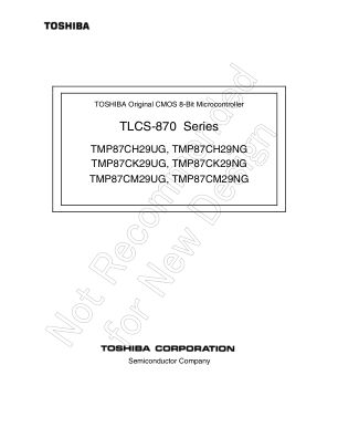 TMP87CH29UG 数据手册首页