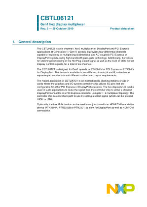 CBTL06121 数据手册首页