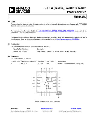 ADH943AS 数据手册首页