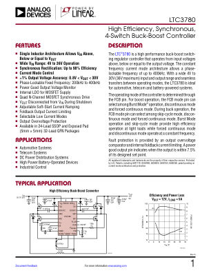LTC3780 datasheet cover page