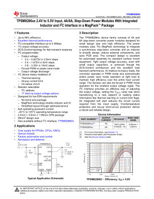 TPSM82866C datasheet cover page