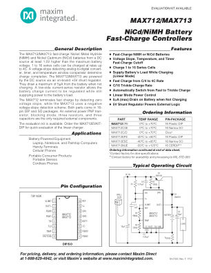 MAX712-MAX713 datasheet cover page