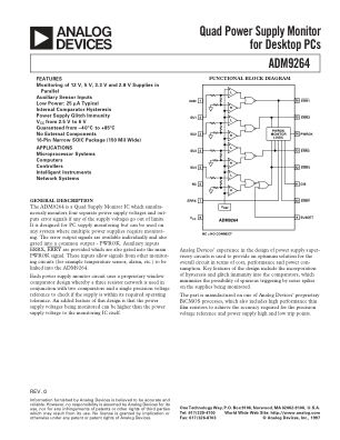 ADM9264 datasheet cover page