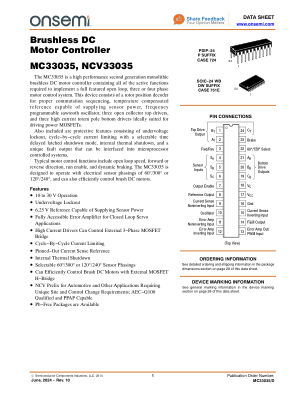 MC33035 数据手册首页