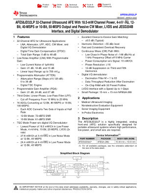 AFE58JD32LP datasheet cover page