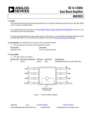 ADH395S 数据手册首页