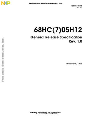 HC05H12GRS 数据手册首页