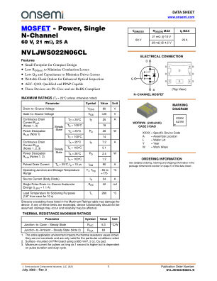 NVLJWS022N06CL 数据手册首页
