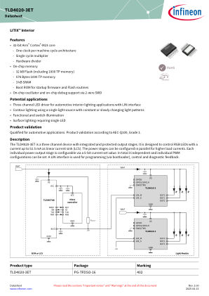 TLD4020-3ET datasheet cover page