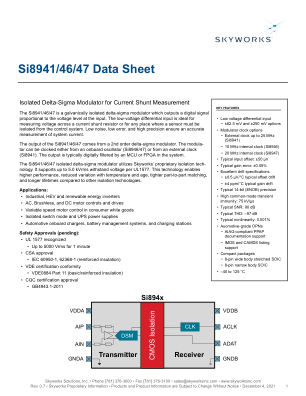 SI8947BD-IS4R datasheet cover page