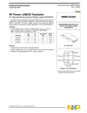 MMRF1023HS 数据手册首页