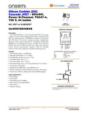 UJ4C075044K4S datasheet cover page