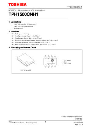 TPH1500CNH1 datasheet cover page