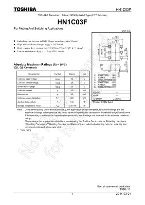 HN1C03F datasheet cover page