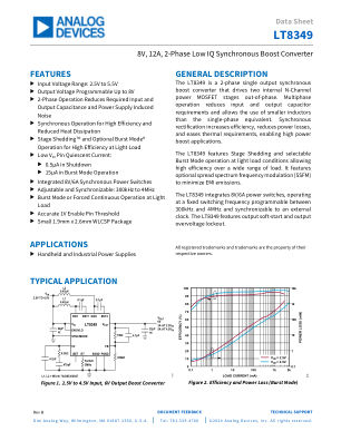 LT8349 datasheet cover page