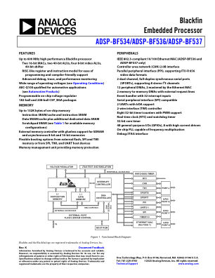 ADSP-BF534-BF536-BF537 datasheet cover page