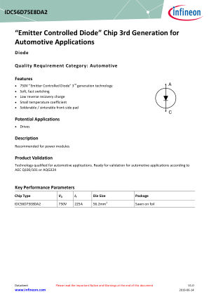IDC56D75E8DA2 datasheet cover page