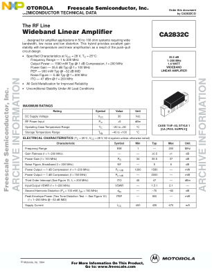 CA2832C datasheet cover page