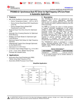 TPS59603-Q1 datasheet cover page