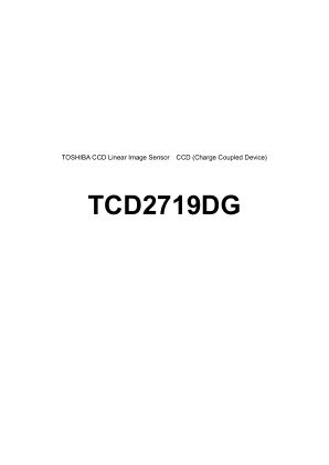 TCD2719DG 数据手册首页