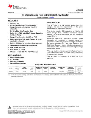 AFE0064 datasheet cover page